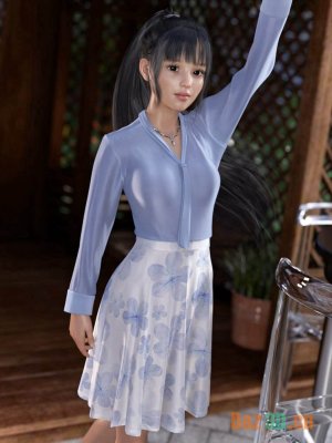dForce Sumire Outfit for Genesis 8 and 8.1 Females-创世记8和81女性的装备