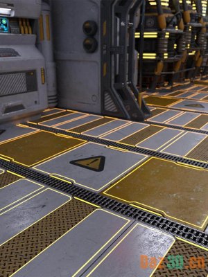 Sci-Fi Flooring Iray Shaders-科幻地板着色器