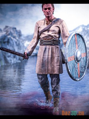dForce Viking Warrior Outfit for Genesis 9-《创世纪9》的维京战士装备