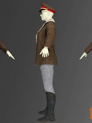 COD – Portnova Comrade Outfit for Genesis 8 Female-鳕鱼波特诺瓦同志创世纪8女性装备
