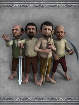 Dwarf Poses for Genesis 2 Male(s)-《创世纪》2男性