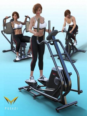 FG Fitness Equipment and Poses for Genesis 8 and 8.1 Females-健身设备和姿势为创世纪8和81名女性