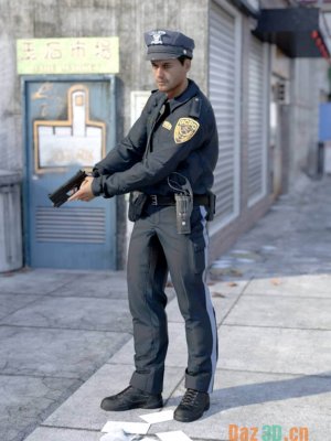 GCPD Police Officer Outfit For G8M-8的警官装备