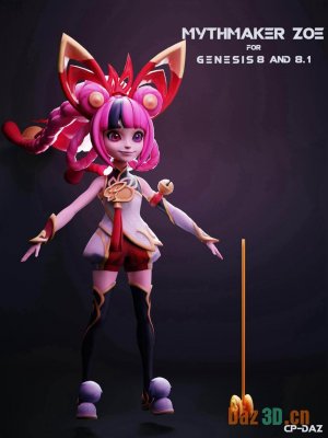 Mythmaker Zoe For Genesis 8 And 8.1 Female-神话制造者佐伊为创世纪8和81女性