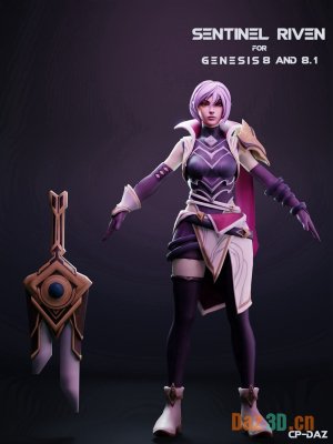 Sentinel Riven For Genesis 8 And 8.1 Female-《创世纪》第8章和第81章女性哨兵