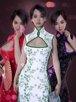 dForce Li Mei Mini Dress Outfit Textures-李梅迷你裙装的纹理