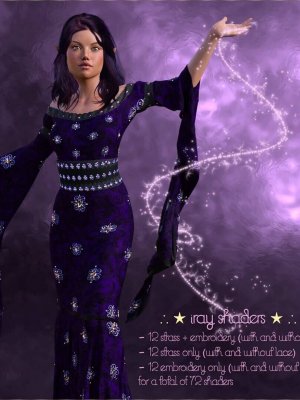 Embroidery & Strass – IRAY Shaders for DAZ-刺绣和适用于的明暗器