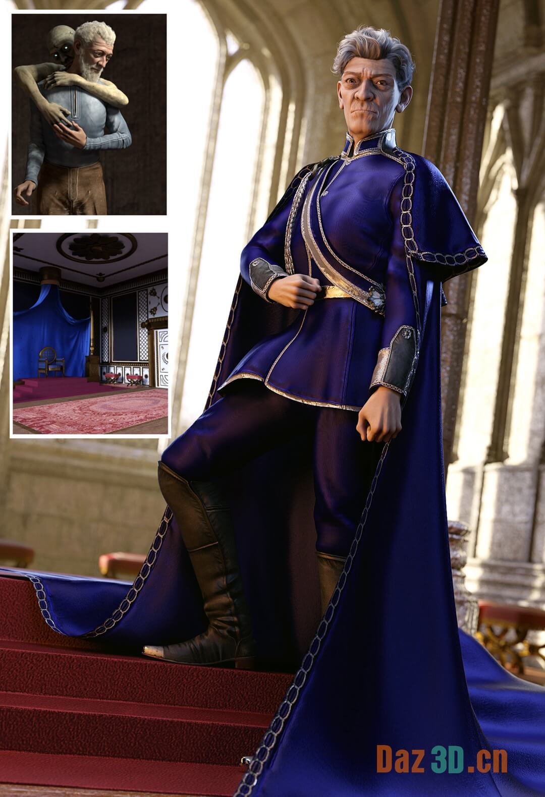 Mad King for Genesis 9 Bundle疯王为创世纪9包_DAZ模型网