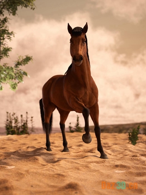 Mighty Stallion Poses for Daz Horse 3-强大的种马为马3摆姿势