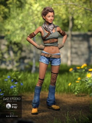 Quinn Outfit for Genesis 3 Female(s) & Textures-奎恩装备创世纪3女性纹理