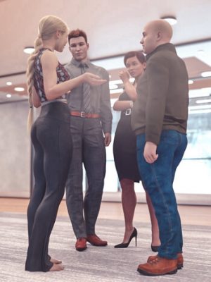 Standing Conversation Poses 3 for Genesis 8, 8.1, and 9-《创世纪》第8章、第8.1章和第9章的站立对话构成了第3章。