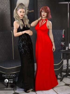 The Maxi Dress for Genesis 3 Female(s) + Textures-创世纪3女性长裙纹理