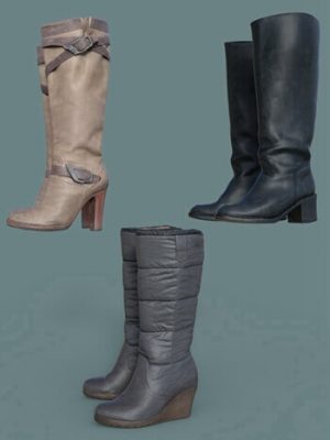 Walking Boots for Genesis 8.1 Females-创世纪81女性步行靴