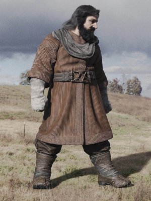 dForce Medieval Dwarf Outfit for Genesis 9 Texture Add-On-中世纪矮人装备为创世纪9纹理附加