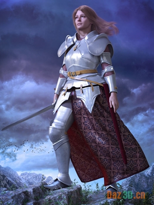 dForce The Defender Outfit for Genesis 9-：创世纪9的防御者装备