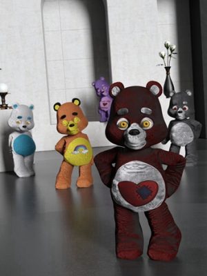 Cuddle Bear for Teddy Bear for Genesis 9-《创世纪9》泰迪熊的抱抱熊