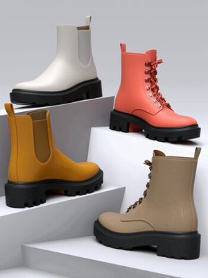 HL Fashion Boots for Genesis 8 and 8.1 Female-时尚靴子为创世纪8和81女性