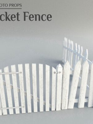 Photo Props Picket Fence-照片道具尖桩栅栏