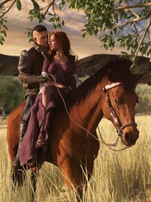 Unbreakable Bond Horse Riding Poses for Genesis 9 and Daz Horse 3-坚不可摧的邦德骑马姿势为创世纪9和达兹马3