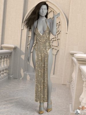 VERSUS – Exnem dForce Cocktail Dress D for Genesis 8 Female-对比鸡尾酒会礼服为创世纪8女性
