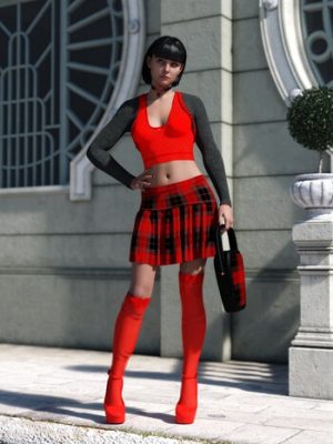 dForce Tuff Girl Outfit for Genesis 9-《创世纪9》的女孩装