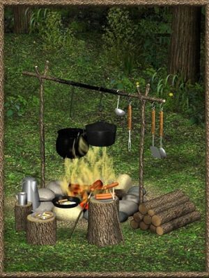 FIRE! Campfire and Cooking Set-发射！营火和炊具