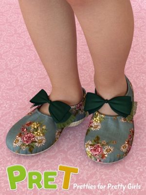 PreT Girls Soft Shoes for Genesis 8 Females-创世纪8女性软鞋