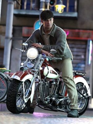 Road Lover Poses for Nathan 9 and XI Classic Cruiser Motorcycle-公路爱好者摆姿势内森9和经典巡洋舰摩托车