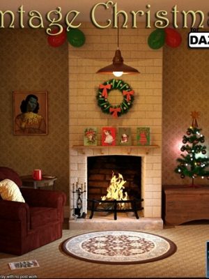 Vintage Christmas for Daz Studio-工作室的复古圣诞节