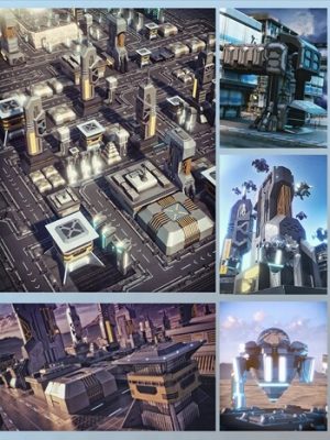 X-BIT Future Space City Bundle-未来太空城市捆绑