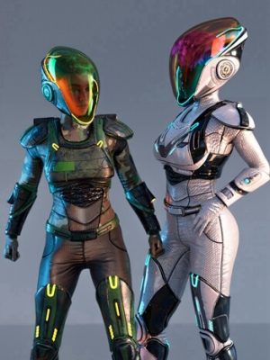 Sci-Fi Guard Outfit Textures for Genesis 8 and 8.1 Female-创世纪8和81女性的科幻警卫装备纹理