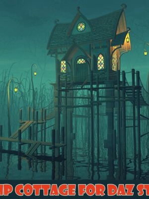 Swamp Cottage for Daz Studio-工作室的沼泽小屋