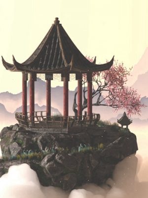 V176 Iray Pagoda Diorama-176伊雷宝塔立体模型