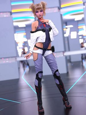 dForce Infiltrator Suit for Genesis 8 and 8.1 Female-适用于8和81女性的渗透器