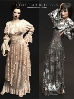 D-Force Gothic Dress 5 for G8F and G8.1F-用于8和81的连衣裙5