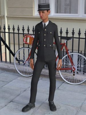Inspector Uniform for Genesis 8 Male(s)-创世纪8男性检查员制服