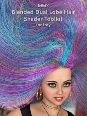MMX Blended Dual Lobe Hair Shader Toolkit for Iray-适用于的混合双叶头发着色器工具包