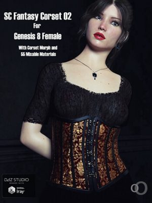 SC Solo Fantasy Corset 02 for Genesis 8 female-独奏幻想胸衣02为创世纪8女性