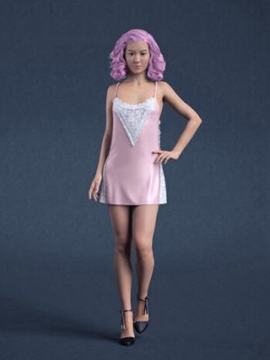 dForce Party Outfit for Genesis 8 Female(s)-《创世纪8》女性的派对装备