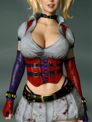Arkham Harley Quinn Outfit for G8F-阿卡姆·哈雷·奎因为8设计的装备