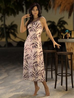 Beach Dress Deluxe for Genesis 8 and 8.1 Females-沙滩礼服豪华为创世纪8和81名女性