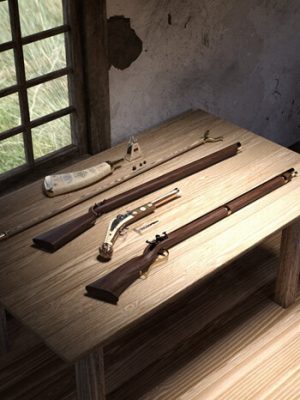 Renaissance Firearms Set-文艺复兴时期的枪支设置