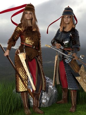 Royal Scythian Armor for Genesis 8 Female-皇家斯基提亚盔甲为《创世纪8号女性