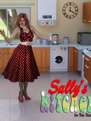 Sally`s Kitchen for DAZ Studio-的厨房，为工作室设计
