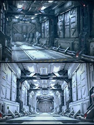 Sci-Fi Reactor Corridor-科幻反应堆走廊