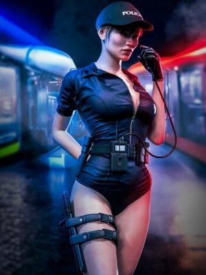 Sexy Cop outfit for Genesis 9, 8 and 8.1 Female-性感的警察装备为创世纪9，8和81女性