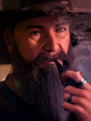 Wizards Beard and Brows for Genesis 8.1 Males-巫师的胡子和眉毛为创世纪81名男性