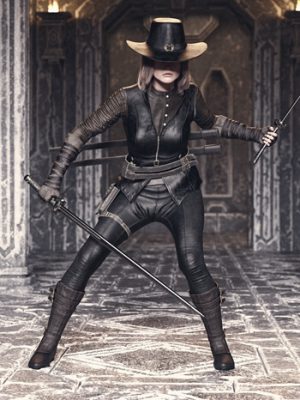 dForce Blood Hunter Outfit Texture Add-On-血液猎人套装纹理附加组件