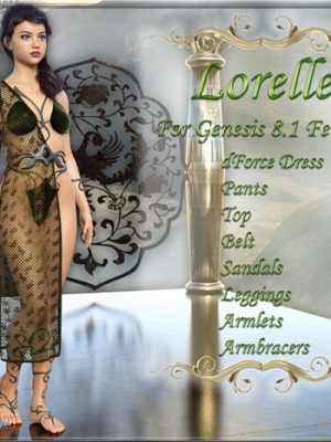dForce Lorelle for Genesis 8.1 Female-《创世纪》81版女性