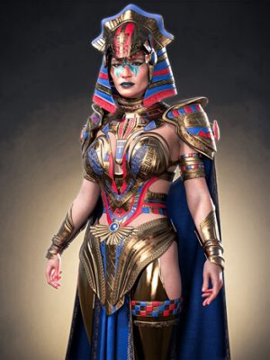 dforce Egyptian Goddess Outfit for Genesis 9-埃及女神服装为创世纪9